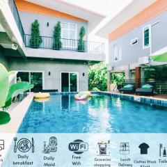 Villa Rajapruek Entire 3 villa with pool near Airport and city center