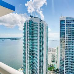 Penthouse with Ocean and City Views in Lux Miami Brickell Sleeps 4