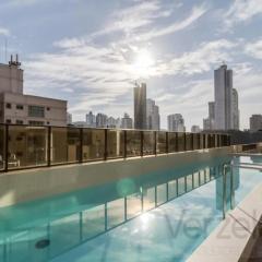 Balneário Camb 1 QT + 1 CM - 2 qd praia/merc