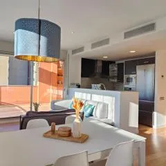 Large terrace luxury apartment
