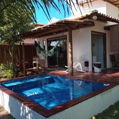 Casa #5 - Piscina a 400 mts da Praia, 2 suites com Ar Cond - Taipu de Fora, Barra Grande