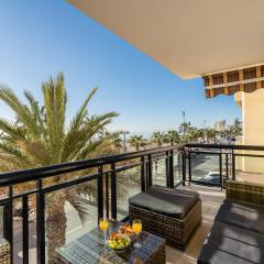 Superb Location Beachfront , 3 bed with terrace