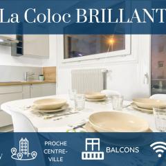 HOMEY LA COLOC BRILLANT - Colocation haut de gamme de 3 chambres uniques et privées / Proche centre-ville et transports en commun / Balcons / Wifi gratuit