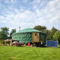 'Villager' the Yurt at Pentref Luxury Camping