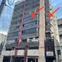 Apto Praia do Morro, 100m da praia, 3 Qts, uma vaga de garagem e WI-FI grátis