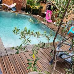 Maison de 2 chambres avec piscine partagee jardin clos et wifi a Saint Pierre