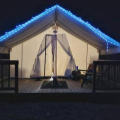 Cozy Glamp Tents at Wildland Gardens