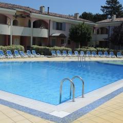 Holiday camp with swimming pool