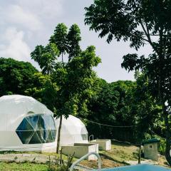 Group Dome Glamping w/ Private Hotspring