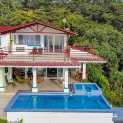 Villa La Vista of Panama City and magestical mountains from infinity pool