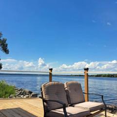 Lakefront house with Firepit