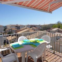 Appartement cosy 2 pièces cabine, terrasse, WIFI, parking privé, proche plage à Marseillan - FR-1-326-516