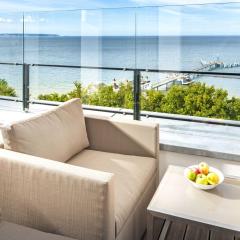 Villa Philine - Penthouse 28 mit Panoramablick, Pool, SPA & Kamin