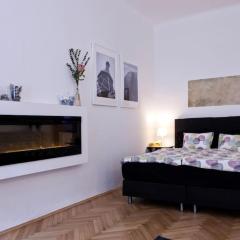 Prague Center Apartment with Fireplace