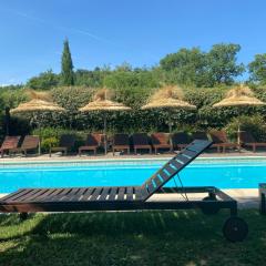 GITE LES GRANDES VIGNES, SUD Ardèche, indépendant et privatisé, piscine chauffée, climatisation, SPA, 11 chambres, 8 salles de bains