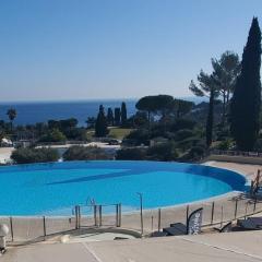 Comfortable nest with pool and sea view