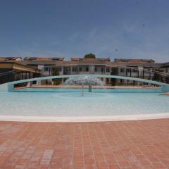 Recently built flat with swimming pool and balcony