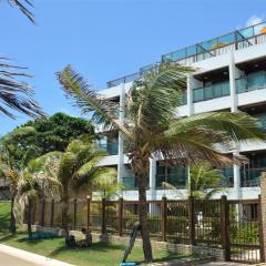 Na praia - Araça 505 Super Luxo - Ampla varanda frente mar