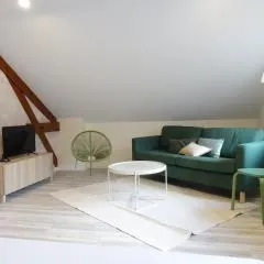 T3 neuf 55m2 4 personnes avec jardin au calme, ménage inclus, local vélo