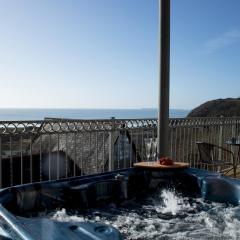 Pass the Keys Pendine hot tub sea views