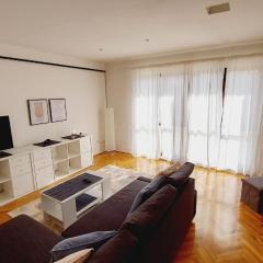 Apartment with a large terrace, 80 meters from the beach