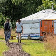 Gilfach Gower Farm Luxury Yurt with Hot Tub