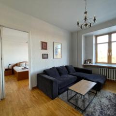 A cozy apartment with a wonderful view of the river in the old town of Vilnius