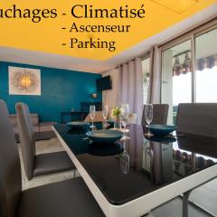 Appartement climatisé terrasse parking 8 couchages
