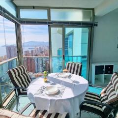 Skyline 14 Large and sunny all-day balcony with stunning sea views