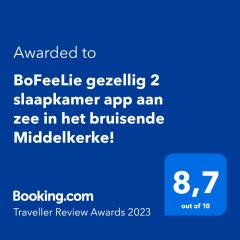 BoFeeLie gezellig 2 slaapkamer app aan zee in het bruisende Middelkerke!