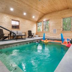 Luxury Heated Pool Cabin with Mountain Views, Theater & Game room