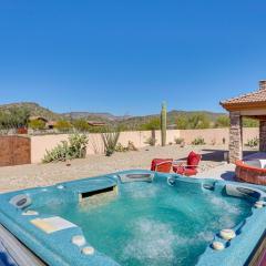 Spacious Cave Creek Home with Hot Tub, Yard and Views!