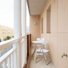 Canarian flat near the wild beach