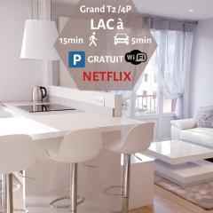 Le White Cosy à 5 minutes du Lac avec parking privatif gratuit