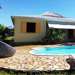 Charmante villa créole climatisée, jardin tropical et piscine privés