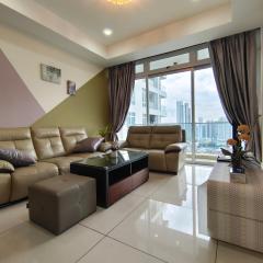 KSL City Mall 3BR@7-8pax Private Lift & City view+WIFI