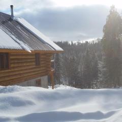 Chalet bois rond aux paysages uniques avec Spa !