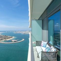 Vogue Fascinating Beachfront One Bedroom Apartment with Balcony and Palm Views & Private Beach with full Amenities