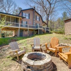 Rustic Ellijay Cabin with Fire Pit and Mtn Views!