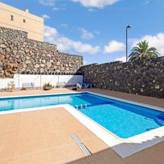 2 bedrooms appartement with shared pool furnished terrace and wifi at Costa del Silencio 1 km away from the beach