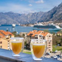 The view of Kotor - Sea & Old town view