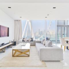 Spectacular 3 BR condo with maids room facing the Dubai Eye