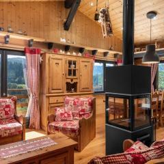 Remarquable chalet de montagne au calme et vue sur tremplin