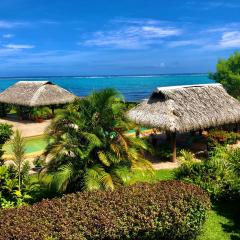 Superbe bord de mer, accès lagon et piscine privée