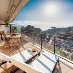 L8 Calm, panoramic Sea View withTerrace, Parking & AC