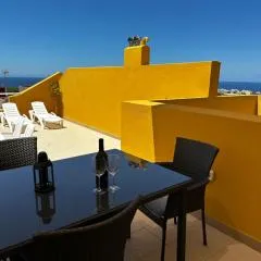 Terraza con vistas mar/montaña