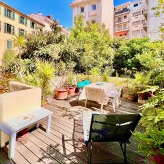 ApartHotel Riviera - Grimaldi Coeur de Ville - Large Studio AC with bigger South Terrace - Hyper Centre - 5mn plage- TERRASSE ESPRIT