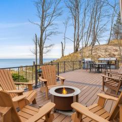 Lakefront House with Private Beach by Michigan Waterfront Luxury Properties