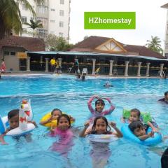 Hzhomestay tepi pantai telok kemang,FREE WIFI,CUCKOO,3ROOM,SECURITY GUARD 24HOURS
