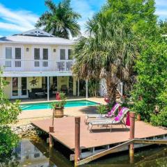 3B 3BA Tropical Paradise WATERFRONT POOL HOUSE - On Canal - DIRECT ACCES TO GULF